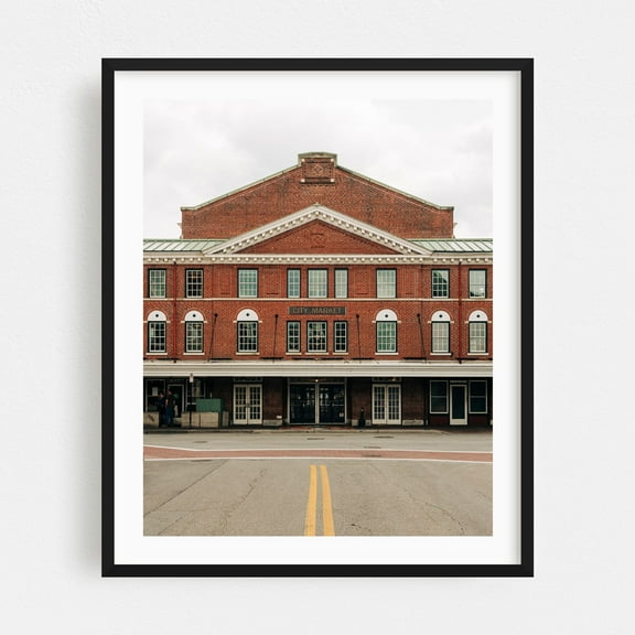 City Market, Roanoke 01 - Roanoke Virginia Photography Black Framed Wall Art Print 16 x 20 inches