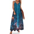 thumbnail image 1 of City Neon Streetview Night at Night Design Sleeveless Dress Woman Fashion Long Dresses Women's Summer Suit Dress 2025, 1 of 7
