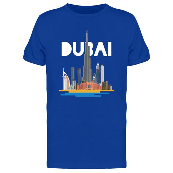 City Of Dubai Skyscrapers T-Shirt Men -Image by Shutterstock, Male 3X-Large