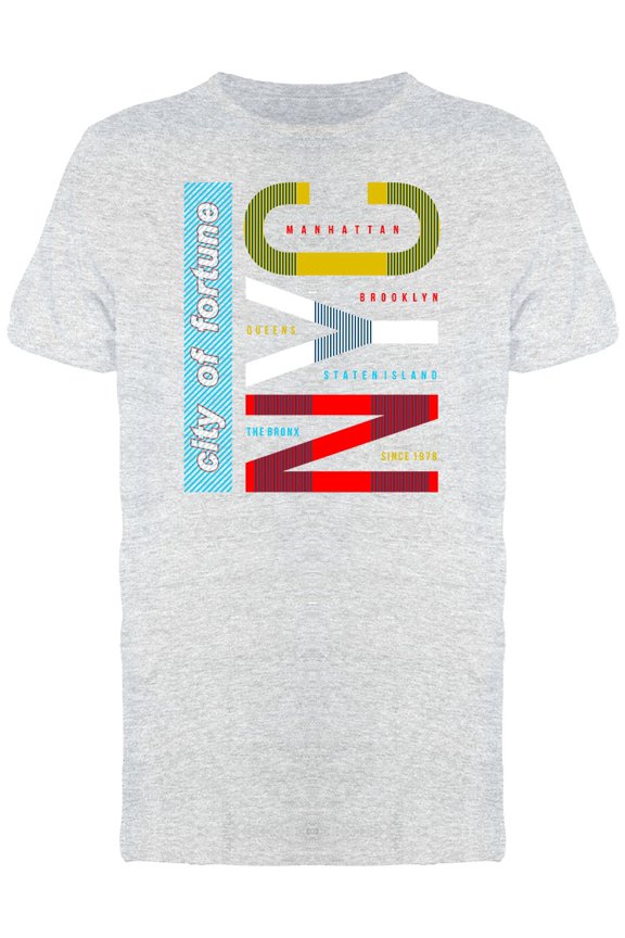 City Of Fortune Nyc Graphic Tee Men's -Image by Shutterstock