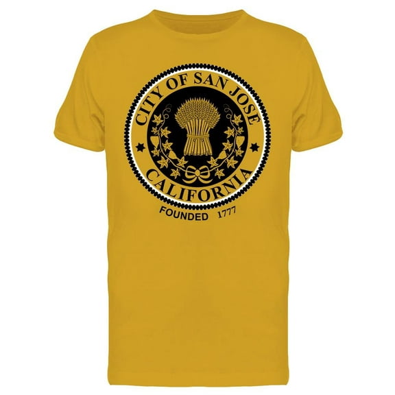 City Of San Jose Cali T-Shirt Men -Image by Shutterstock, Male Large