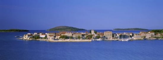 City On The Waterfront Kpapan Sibenik Croatia Canvas Art - Panoramic Images (36 x 13)