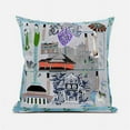 thumbnail image 1 of City Palace Indoor/Outdoor Pillow with Removable Cover in Gray Blue Green26x26, 1 of 5