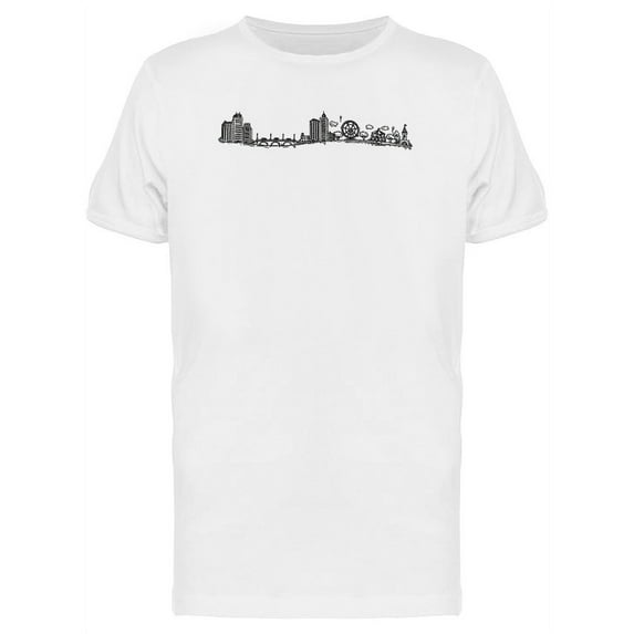 City Panorama Sketch Tee Men's -Image by Shutterstock