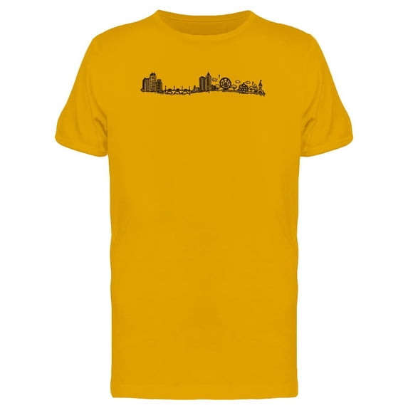City Panorama Sketch Tee Men's -Image by Shutterstock