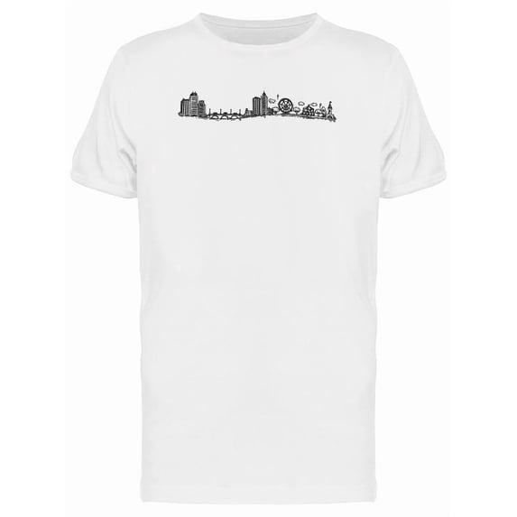 City Panorama Sketch Tee Men's -Image by Shutterstock