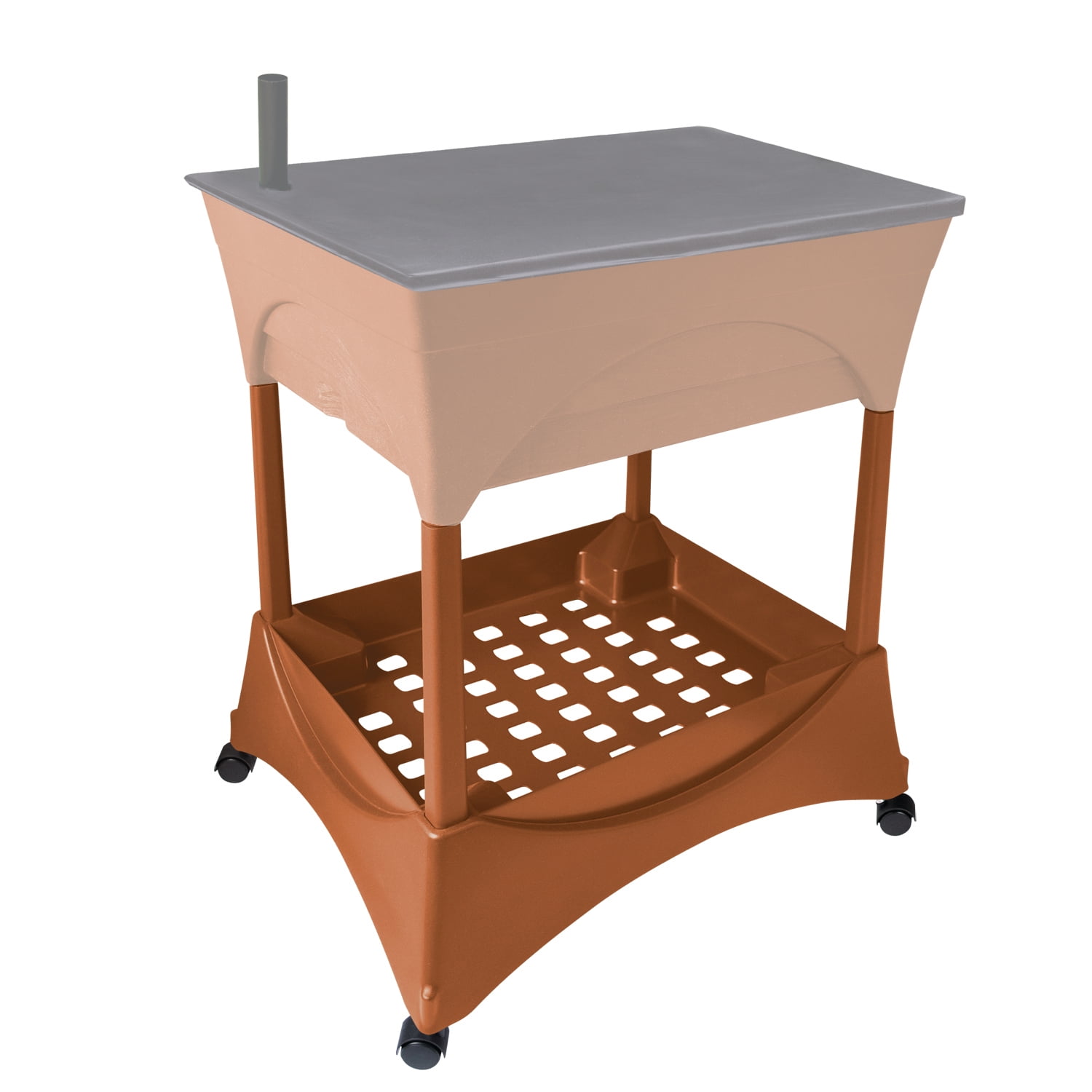EMSCO Group City Pickers Raised Bed Garden Kit with Legs and Casters