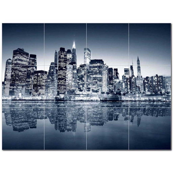 City Picture Ceramic Tile Mural Kitchen Backsplash Bathroom Shower 404507-S43