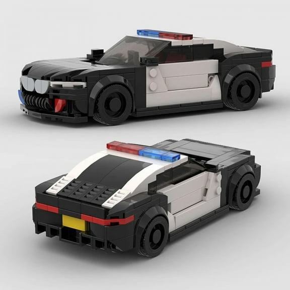City Police Cars MOC Rescue Vehicle SWAT Patrol M8 Building Blocks Speed Champions Set Racing Supercar Model Technique Kids Toys