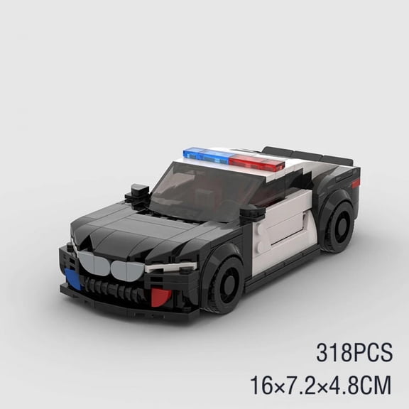 City Police Cars Victoria MOC Vehicle SWAT Patrol M5 M8 Building Blocks Speed Champions Sets Racing Model Technique Kids Toys