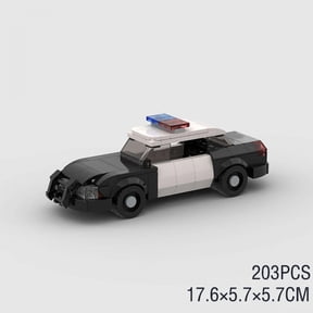 City Police Cars Victoria MOC Vehicle SWAT Patrol M5 M8 Building Blocks Speed Champions Sets Racing Model Technique Kids Toys