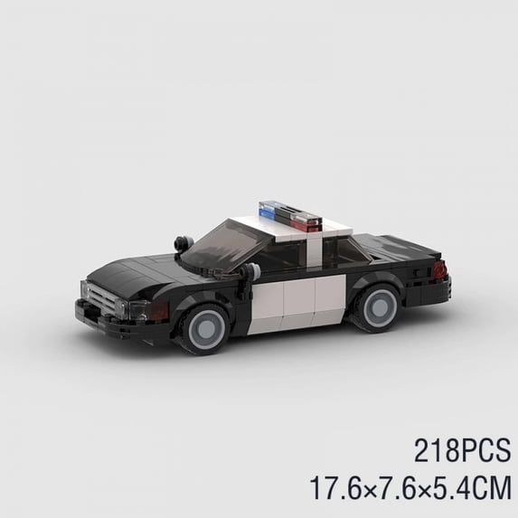 City Police Cars Victoria MOC Vehicle SWAT Patrol M5 M8 Building Blocks Speed Champions Sets Racing Model Technique Kids Toys