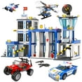 thumbnail image 1 of City Police Station Building Kit, STEM Construction Playset for Boys and Girls Age 6-12 Years (949 Pieces), 1 of 6