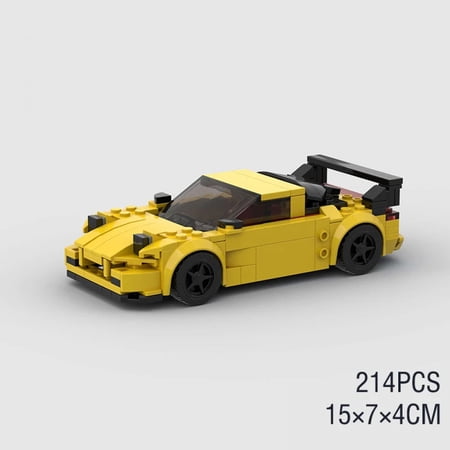 City Racing Car Speed Champions Sports Building Blocks Bricks MOC Classic Rally Super Racers F1 Great Vehicles Kits Toys RX-7
