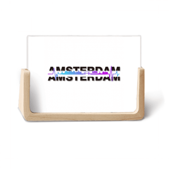 City Radio Amsterdam Building Photo Wooden Photo Frame Tabletop Display