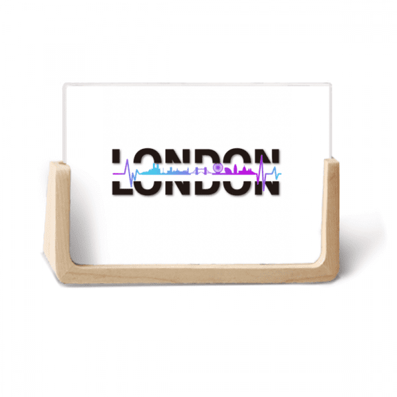 City Radio London Building Photo Wooden Photo Frame Tabletop Display