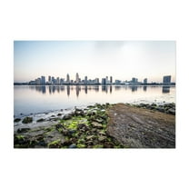 City Reflections at Dawn - Coronado California Photography Unframed Wall Art Print 5 x 7 inches