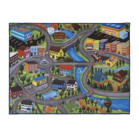 City Streets Game Rug, 36" x 48"