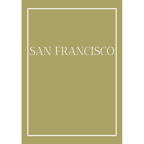 City: San Francisco: A colorful decorative book for coffee tables, end tables, bookshelves and interior design styling Stack city books to add decor to any room. Gold effect cover. Ideal for your own