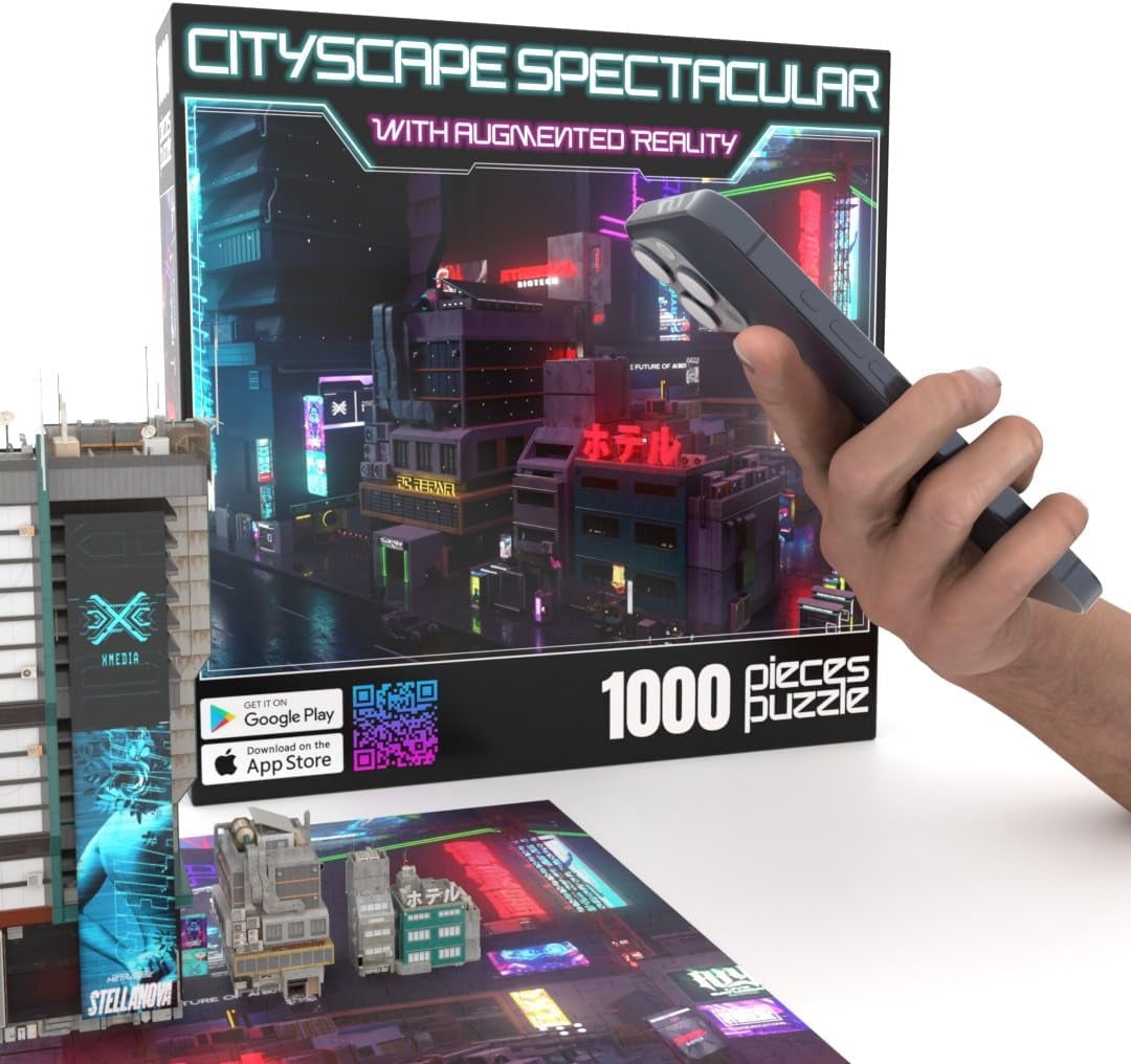 City Scape Spectacular With Augmented Reality Interactive Hidden Object Game - 1000 pc puzzle