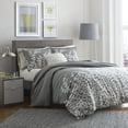 thumbnail image 1 of City Scene Branches Cotton Grey 3 Piece Duvet Cover Set-Full/Queen, 1 of 8