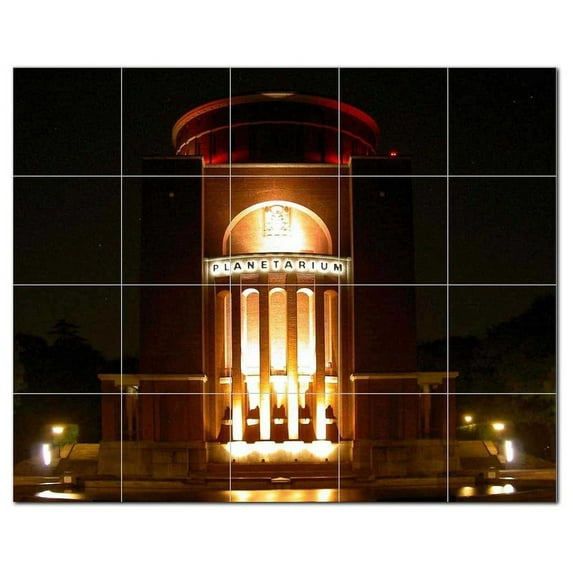 City Scene Ceramic Tile Mural Kitchen Backsplash Bathroom Shower, 404557-M54