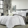 thumbnail image 1 of City Scene Courtney Modern Contemporary White Chevron Polyester Comforters, Full/Queen, 1 of 7