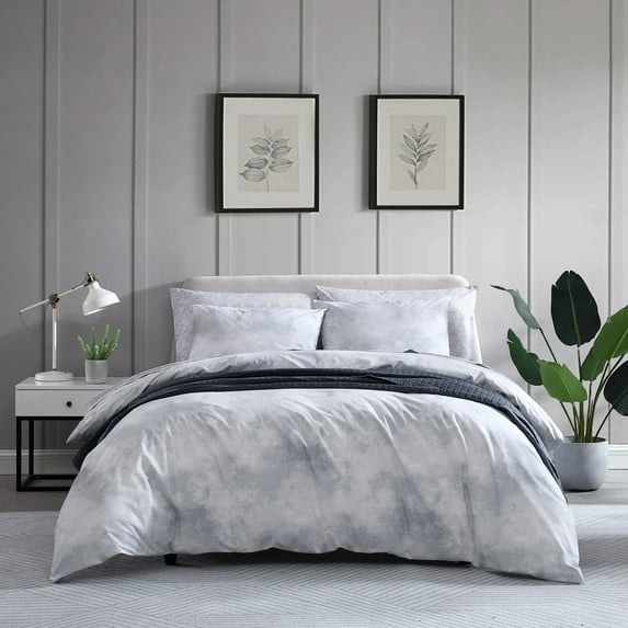 City Scene Koto Clouds Grey King Duvet Cover Set