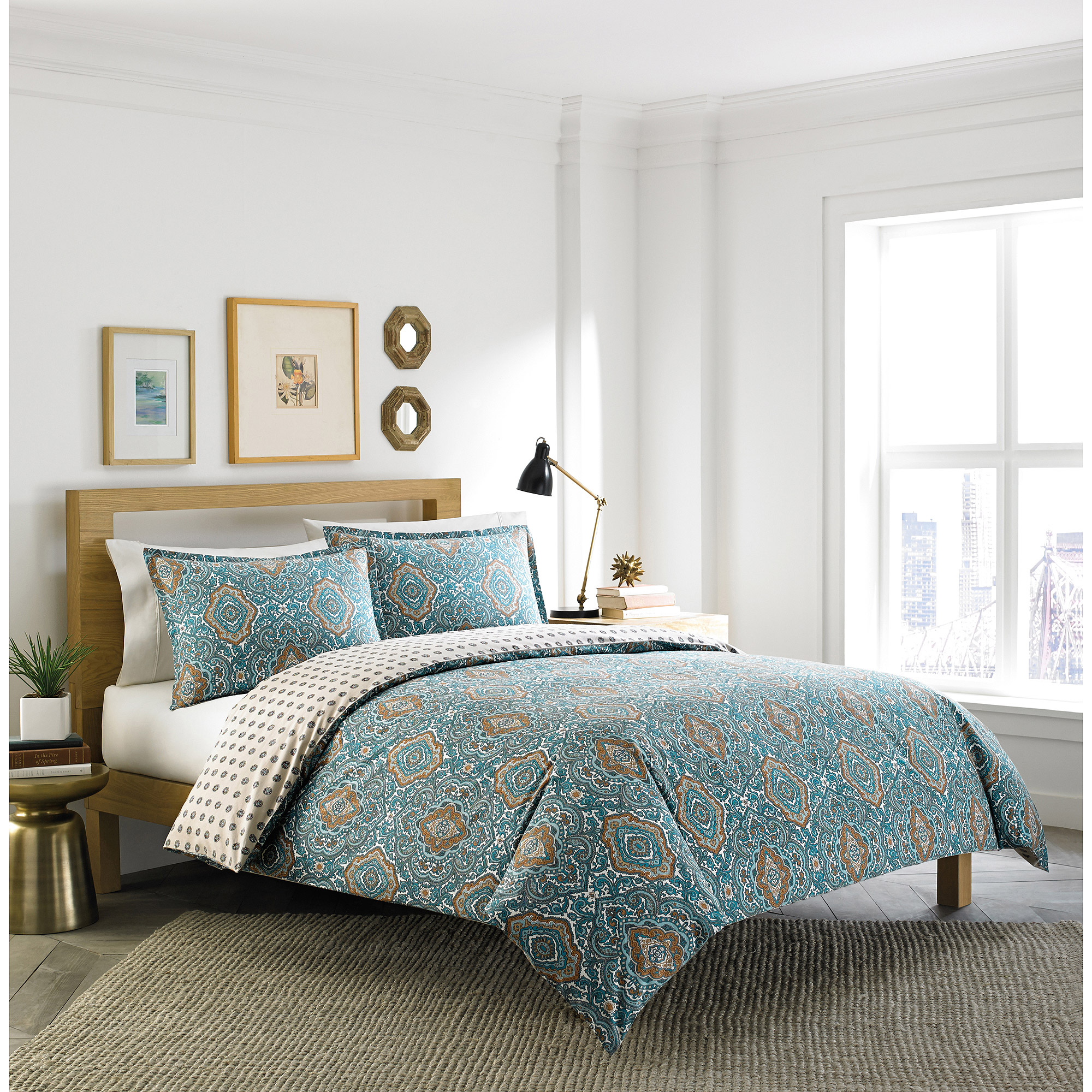 City Scene Milan Bedding Duvet Set - Walmart.com