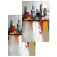 thumbnail image 1 of City Scenery Kitchen Dish Towels for Drying Dishes Set of 2, Contemporary Cityscape Abstract Aesthetic Waffle Weave Microfiber Hand Tea Bathroom Towels Quick Dry & Absorbent Towel 15.7x23.6, 1 of 7