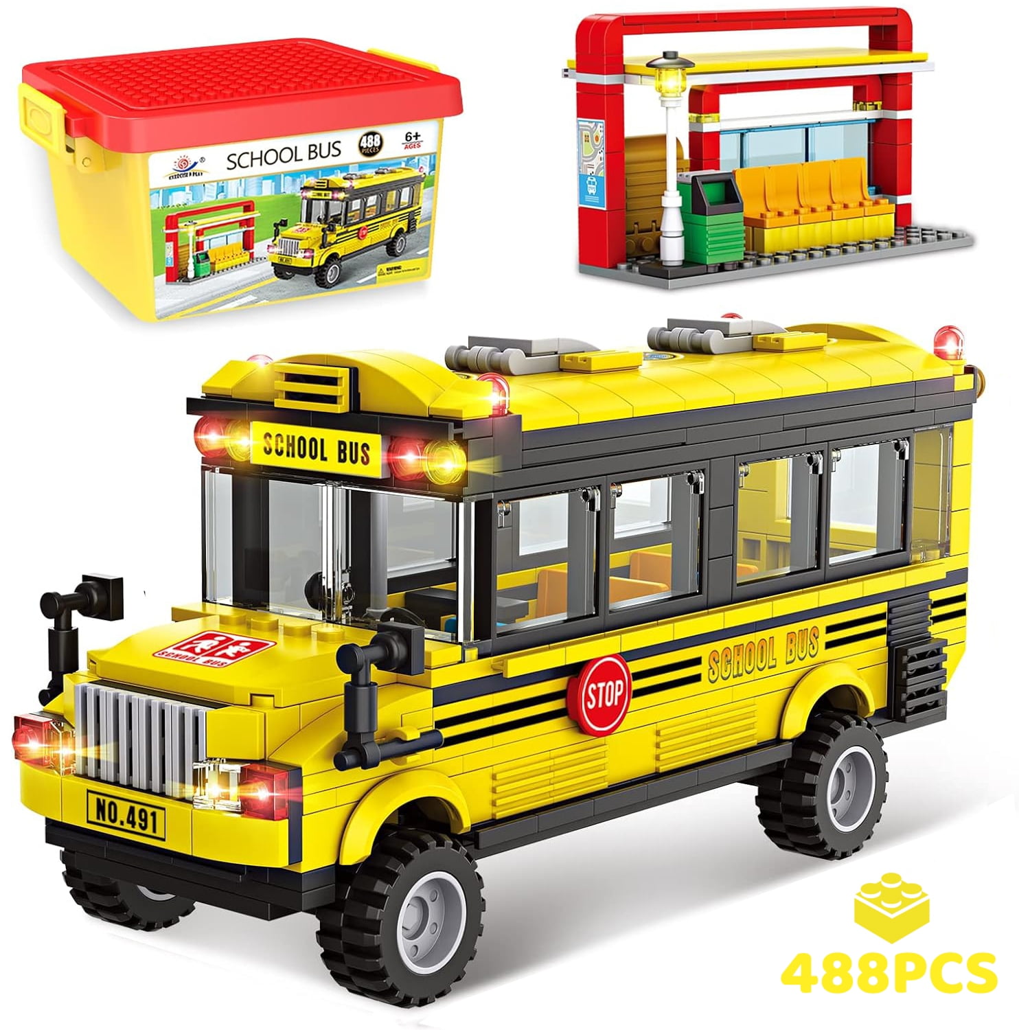 LEGO Classic Large Creative Brick Box 10698 Play and Be Inspired by LEGO  Masters, Toy Storage Solution for Home or Classrooms, Interactive Building