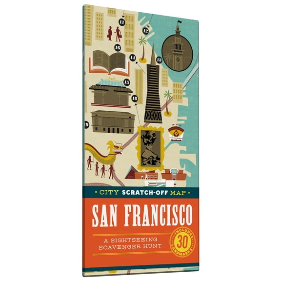 City Scratch-Off Map: San Francisco : A Sightseeing Scavenger Hunt (Other)