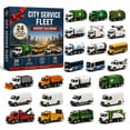thumbnail image 1 of City Service Fleet Cars Advent Calendar 2026, 24 Days 2D Flat Acrylic City Work Vehicle Ornaments, Collectible Christmas Countdown Gift Box for Xmas Tree Decoration, Christmas Stocking Stuffers, 1 of 5