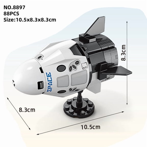 City Shuttle Satellite Rocket Building Blocks Space Station Saturn Astronaut Figure Man Bricks Set Gift for Boys