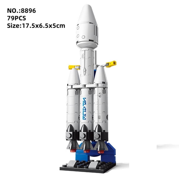 City Shuttle Satellite Rocket Building Blocks Space Station Saturn Astronaut Figure Man Bricks Set Gift for Boys