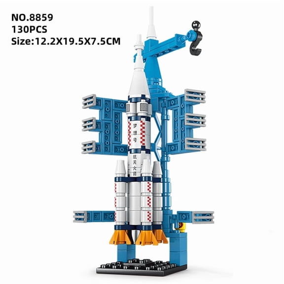 City Shuttle Satellite Rocket Building Blocks Space Station Saturn Astronaut Figure Man Bricks Set Gift for Boys