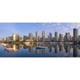 thumbnail image 1 of City Skyline, False Creek, Vancouver, British Columbia Poster Print by Chuck Haney (18 x 8), 1 of 1