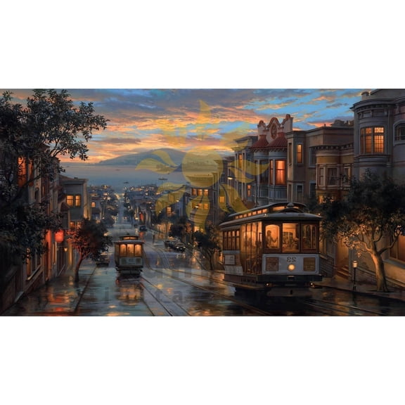 City Skyline Panorama High Rise Buildings Coast Architecture Financial District, Unframed Poster