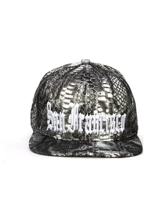City Snakeskin Design Olde English Adjustable Baseball Cap - San Francisco