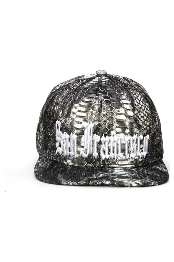 City Snakeskin Design Olde English Adjustable Baseball Cap - San Francisco