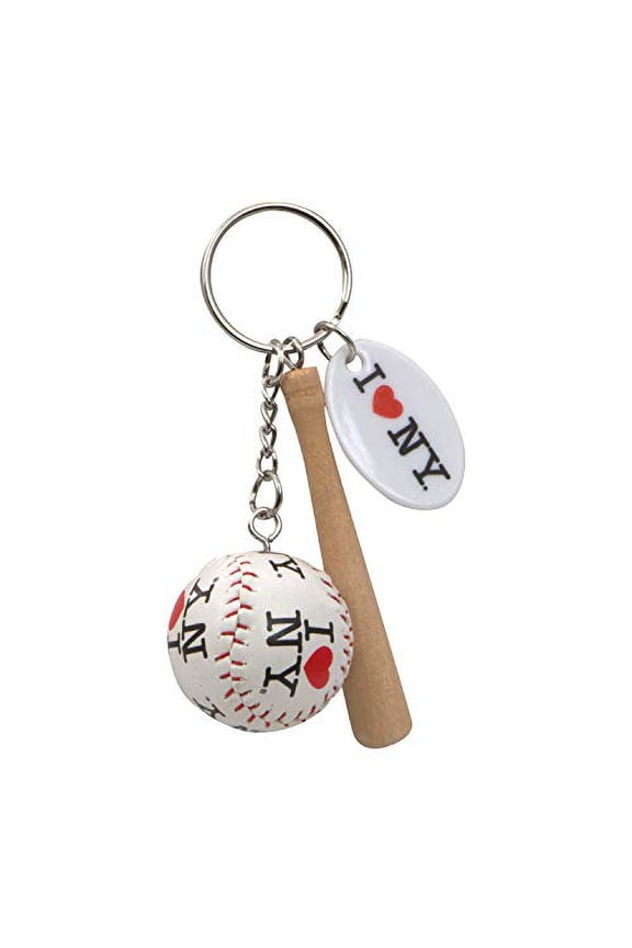 City-Souvenirs I Love NY Baseball Key Chain