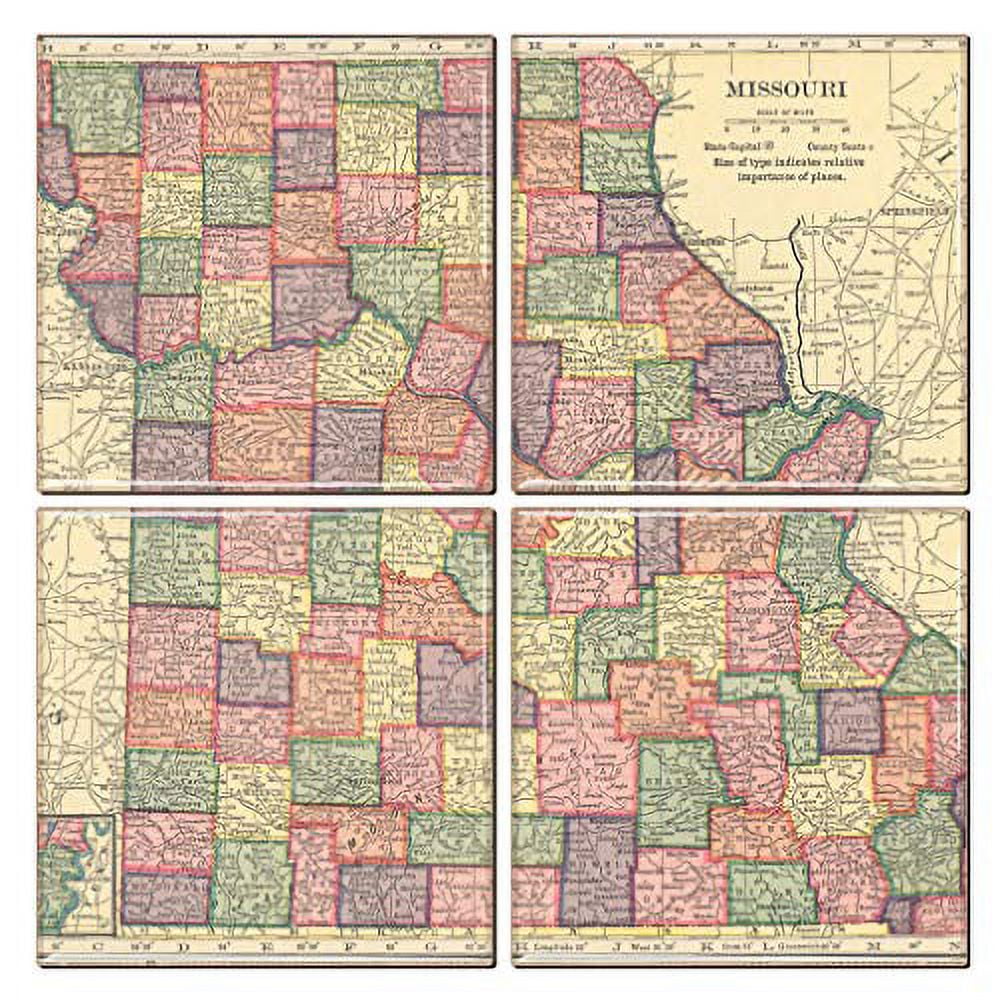 CitySouvenirs Missouri Map Coaster - Thumbnail 5