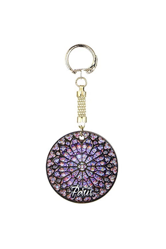 City-Souvenirs Paris Notre Dame Rose Window Keychain