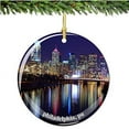 thumbnail image 1 of City-Souvenirs Philadelphia Christmas Ornament, Porcelain 2.75' Double Sided Christmas Ornaments, 1 of 2