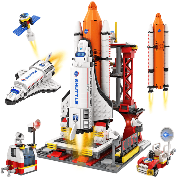 City Space Exploration Shuttle Building Blocks Toy, Gifts for 6-12 Year Old Boys Girls (660 PCS)