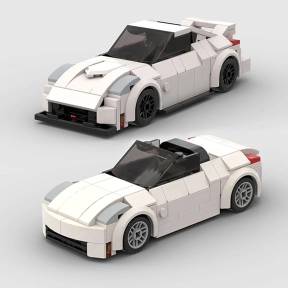 City Speed Champions Garage Racers Cars Sports Bricks Building Model Blocks 350Z Vehicle Super Run Sets Parking MOC Kids Toys