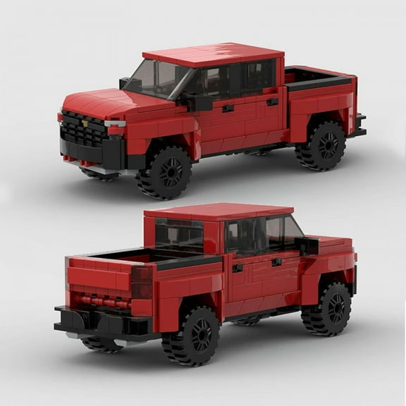 City Speed Vehicle Off-road Pickup Truck Building Blocks Champions Cars Moc Racing Model Sport Super Technique Creative Kids Toy