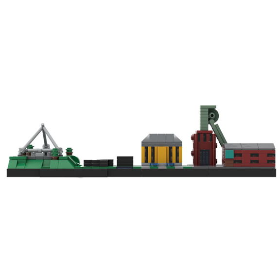City Street View Building Blocks Set, DIY Assembly Architecture Brick Model, Creative Desktop Collectible Building Toy