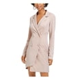 thumbnail image 1 of City Studio Womens Metallic Mini Mini Dress Pink XS, 1 of 3