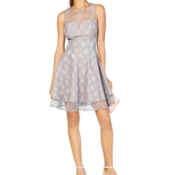 City Studios - Glitter Fit & Flare Dress - Juniors - 1